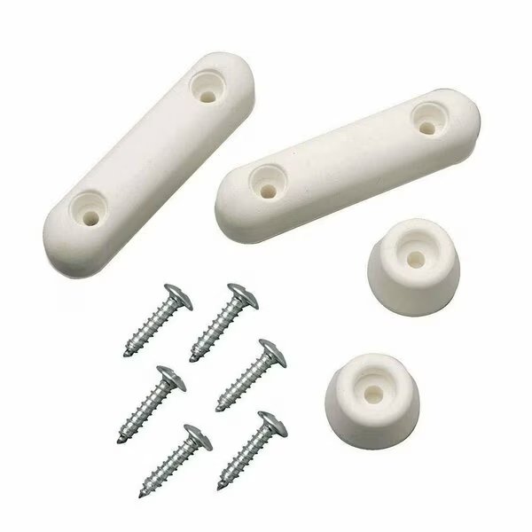 Toilet / Closet Seat Bumper Set with Screws, White, Thrifco Plumbing, Mfr#: 4400123